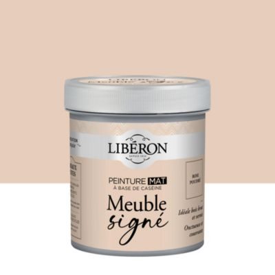 Liberon Peinture meuble et boiserie Caséine, meuble signé rose poudré mat 0.5L