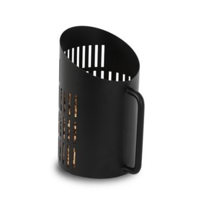 Le Marquier Pelle à granulés - ronde - noire - 12 cm