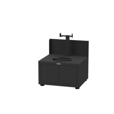 Le Marquier Meuble Egg noir - 80 x 70 cm - Pour Kamado taille L et M - Origine France Garantie