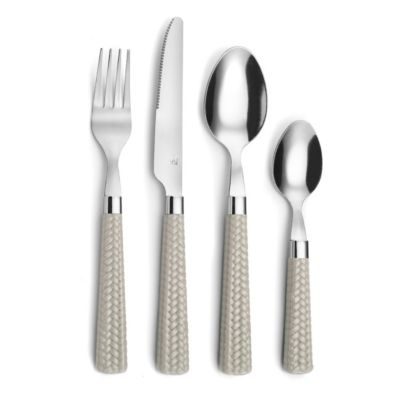 Pradel Essentiel Ménagère 24 pièces - Paille Taupe par