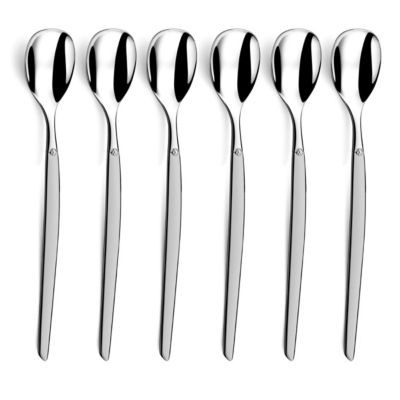 Lou Laguiole Set 6 cuillères glace & mazagran Inox - Jet Sablé par