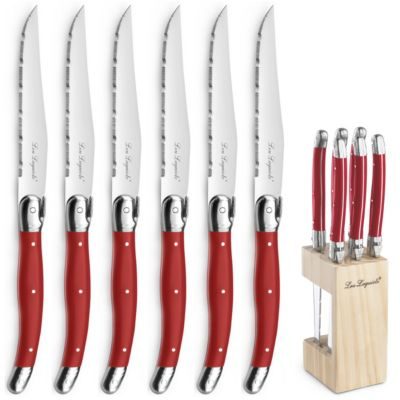 Lou Laguiole Bloc 6 couteaux steak - Tradition par