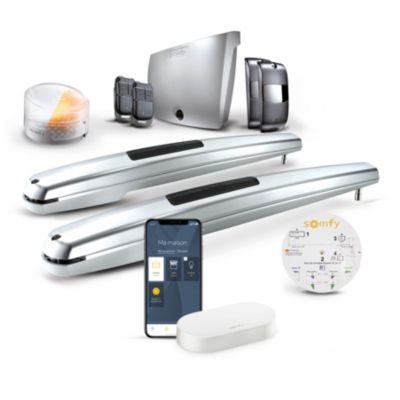Somfy Motorisation à vérins pour portail battant Exavia Star Connect - Vantail max 2.5m et 250 kg - Fabriqué en France - Contrôle à distance