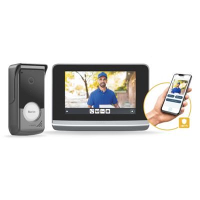 Somfy Visiophone connecté V500 Connect - Interphone vidéo sans fil - Pilotage à distance - Contrôle jusqu'à 5 équipements RTS