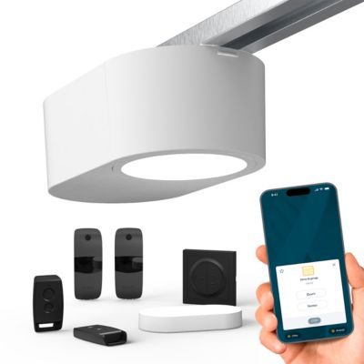 Somfy Moteur pour porte de garage Serenia 1100 io Connect - Portes allant jusqu'à 11m² et 100kg - H. 2.35m et L. 4.5m - Contrôle à distance