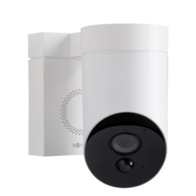Somfy Caméra de surveillance extérieure - Outdoor Camera 2 - Wifi - Détection intelligente - 1080p Full HD - Sirène 110 dB