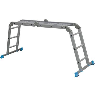 Mac Allister Echelle multiposition en aluminium 4 x 3 marches - 3.17 m