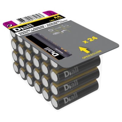 Diall Pile alcaline AA (LR6) lot de 24