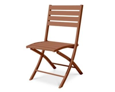 Dcb Garden Chaise de jardin pliante en aluminium rouge L.46 x l.41 x H.82 cm
