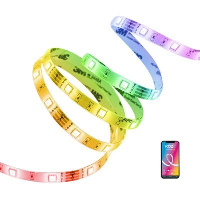 Kozii Ruban LED connecté blancs et couleurs, 5m - KLSBK5VBCCT