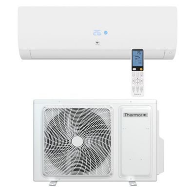 Thermor Climatisation Unité extérieure 7 kW et Unité intérieure blanche Nagano
