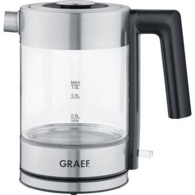 Graef Wk300 Bouilloire 1 L 2000 W Noir, Acier Inoxydable