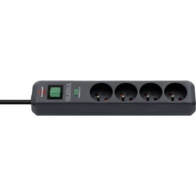 Brennenstuhl Multiprise avec parafoudre Eco-Line 4 prises 13 500 A fiche FR 1,5 m
