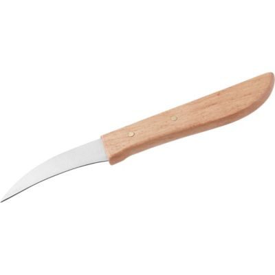 Nirosta Couteau de cuisine éplucheur manche en bois 16 cm