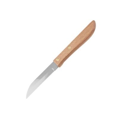 Nirosta Couteau d'office manche en bois lame de 7,5 cm Country