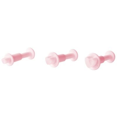 Zenker Lot de 3 emporte-pièces cœur à poussoir pour pâte à sucre Candy