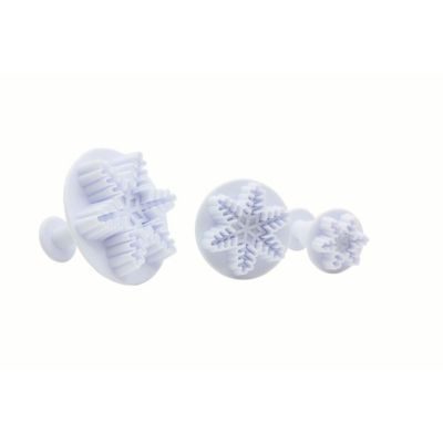 Zenker Lot de 3 emporte-pièces de Noël pour pâte à sucre motif flocon de neige Emporte-pièces