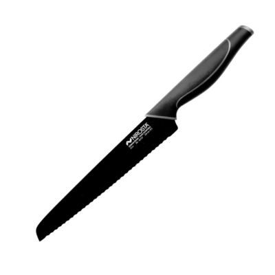Nirosta Couteau à pain dentelé Black Edition