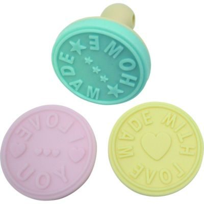 Zenker Lot de 3 tampons à pâtisserie pour biscuits