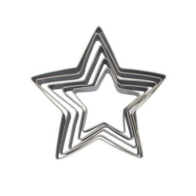Zenker Lot de 5 emporte-pièces de Noël en forme d'étoile Emporte-pièces