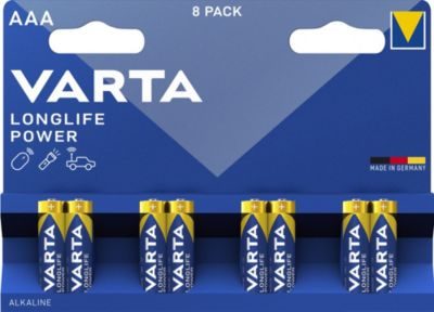 Varta Pile alcaline AAA (LR03) High Energy Premium, lot de 8