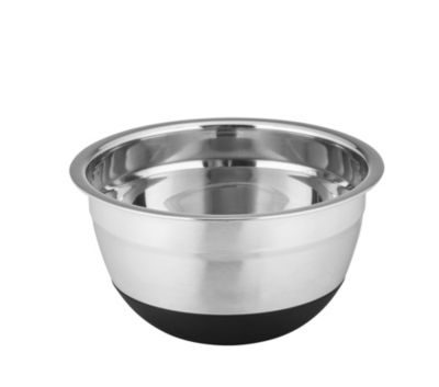 Wenko Bol rond en inox et silicone noir Aru 0,6 L