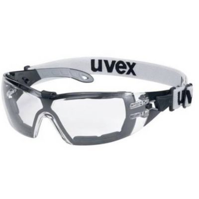 Uvex Pheos S Guard 9192680 lunettes de protection gris noir, protection UV et revêtement anti-buée/anti-rayures
