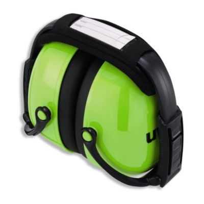 Uvex Casque antibruit pliable haute visibilité K2 SNR 31 dB Vert Citron Unique