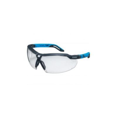Uvex Lunettes I-5 - Incolores - Anthracite/Bleu (carton de 10 pieces)