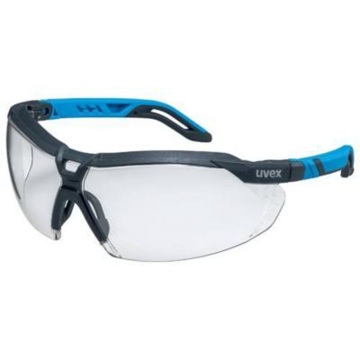 Uvex i-5 9183415 Lunettes de protection gris, bleu - verres incolores anti-buée et anti-rayures
