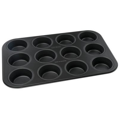 Zenker Moule à muffins 12 empreintes 38 x 26 cm Black Metallic