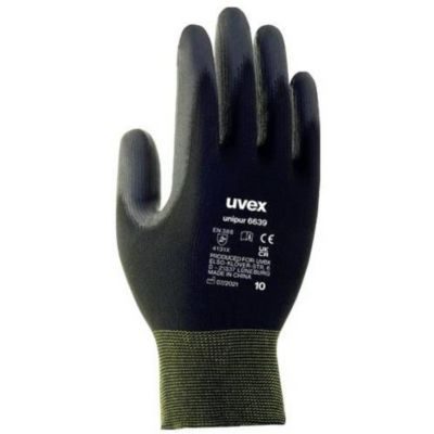 Uvex Gants unipur 6024806 taille 6, polyamide et polyuréthane, protection mécanique légère