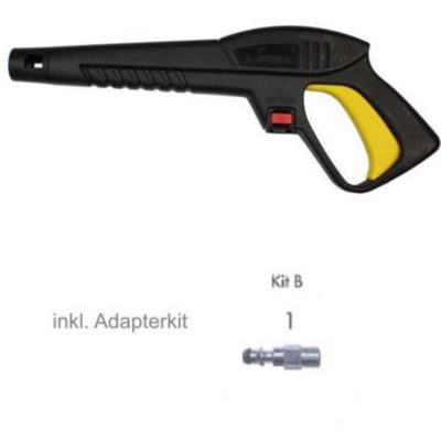 Lavor 6.001.0083 Pistolet haute pression léger en plastique renforcé, pression max. 160 bar, compatible nettoyeurs eau froide