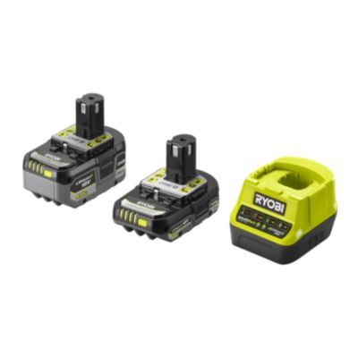 Ryobi Pack chargeur + batteries Litihum+ - 1x4.0 Ah & 1x2.0 Ah