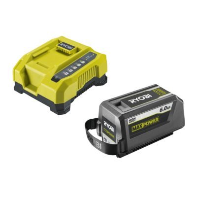 Ryobi Pack batterie 36V 6,0 Ah Max Power High Energy et chargeur rapide 6,0 A