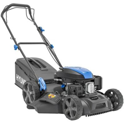 Hyundai Tondeuse à gazon thermique Sans Fil 46 cm autotractée 139cc 4-en-1 bac 60L HYM18150SPX