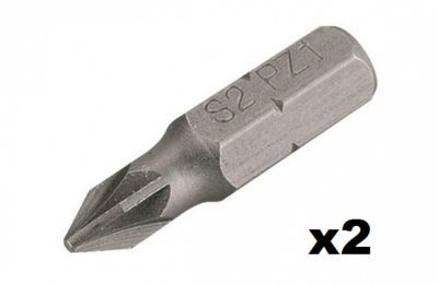 Kreator Embout de vissage Pozidriv n°3 (25mm) - 2 pièces