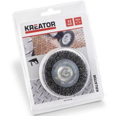 Kreator Brosse métallique rotative plate Ø 75 mm