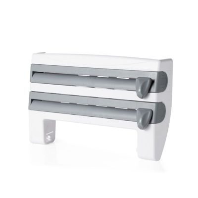 Herzberg Distributeur mural d'essuie-tout, de film alimentaire et de papier d'aluminium HG03145