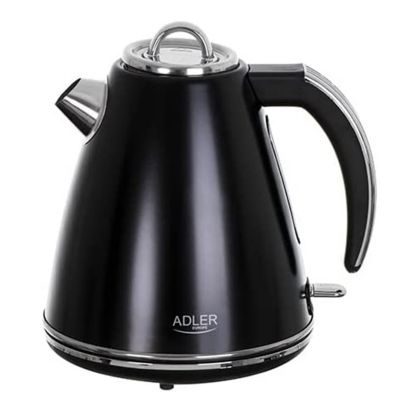 Adler AD 1343 Bouilloire en métal noir 1,5 L STRIX