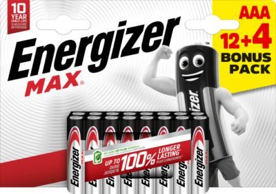 Energizer Pile AAA LR3 Max vendue par 16 pièces