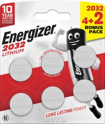 Energizer Pile Bouton Au Lithium Cr2032 4+2 Offertes