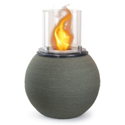 Divina Fire Foyer de jardin - BOTTICELLI - Bioéthanol - Marron - d.40 x h54 cm