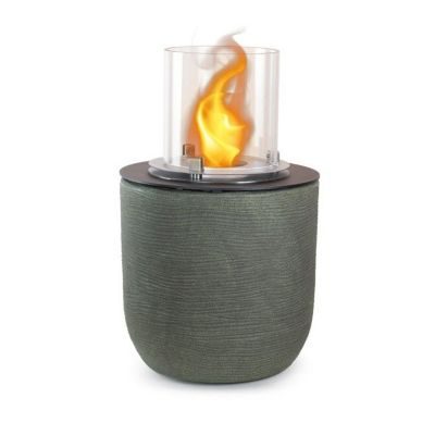 Divina Fire Cheminée bioéthanol - RAFFAELLO - Vert - 35 cm - Intérieur et extérieur - 55 cm
