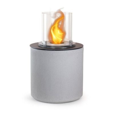 Divina Fire Brasero de jardin - MODIGLIANI - Bioéthanol - Corde beige - d.36 x h56