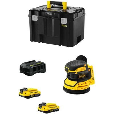Stanley Fatmax Ponceuse excentrique sans fil sfmcw220d2t 20 V