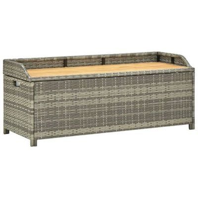 Vidaxl Banc de rangement 120 cm - Bois d'acacia