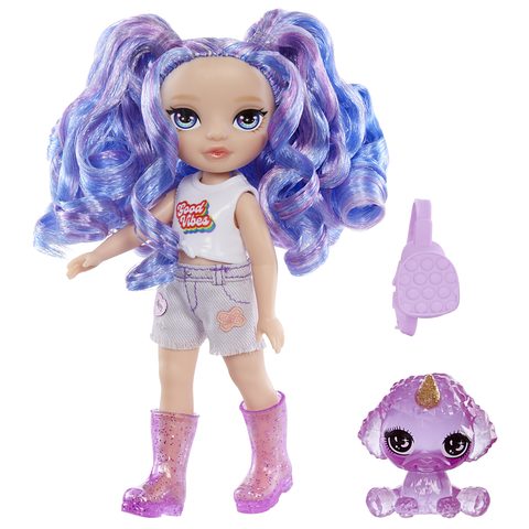 MGA Entertainment Rainbow High Littles Dolls Amethyst Violet MGA