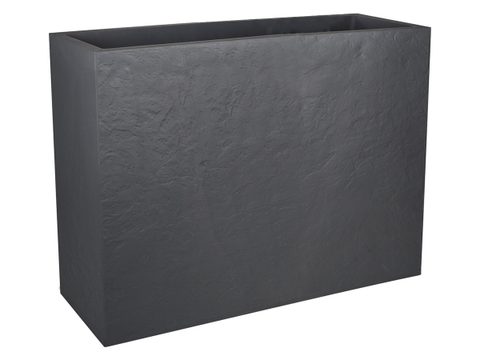 Eda Jardinière rectangulaire Volcania effet pierre 78,5 x 29,5 x 60 cm - 46L