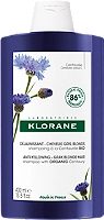 Klorane Shampoing déjaunissant à la Centaurée - Cheveux gris, blancs, blonds 400ml